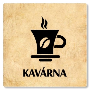 Kavárna, 100x100mm, pergamen, Nevada